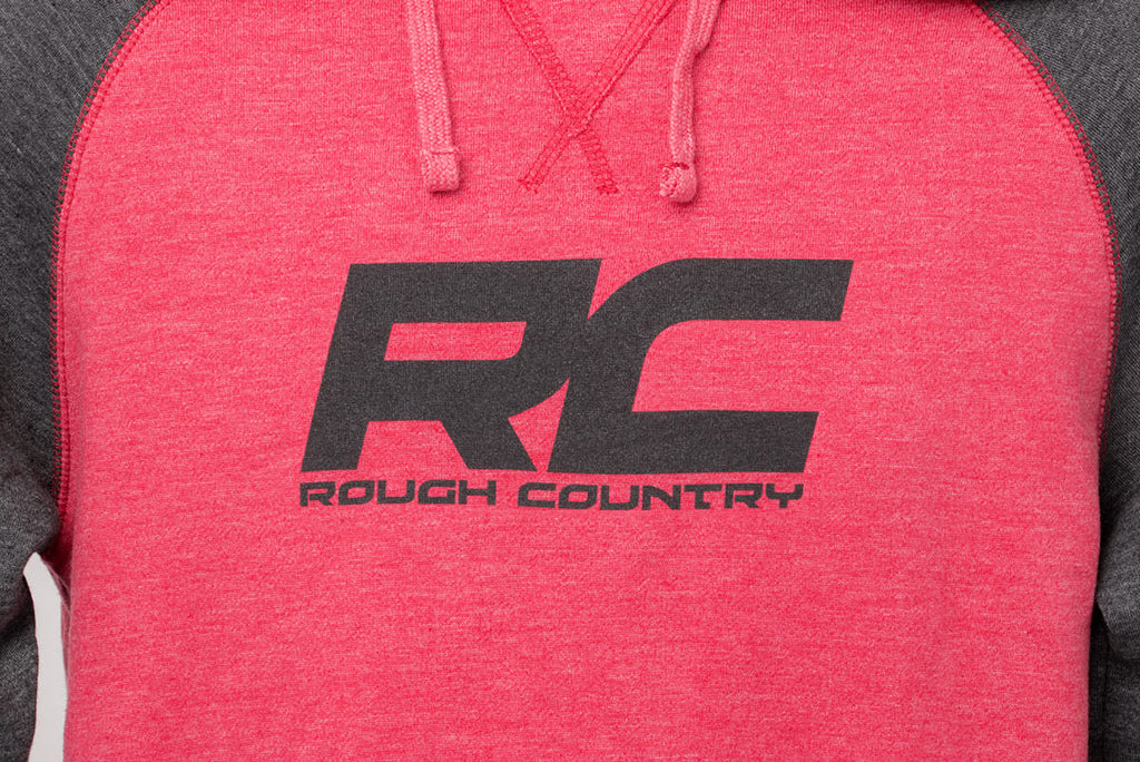 Rough Country Hoodie | Heater | Red/Gray | XL by Rough Country