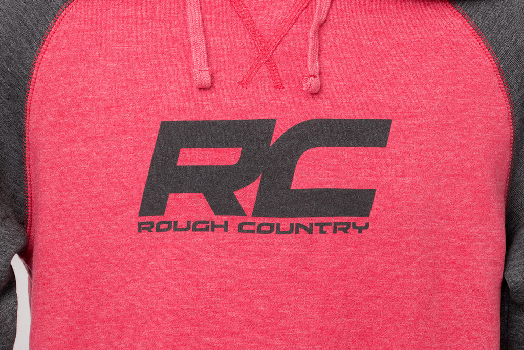 Rough Country Hoodie | Heater | Red/Gray | LG by Rough Country