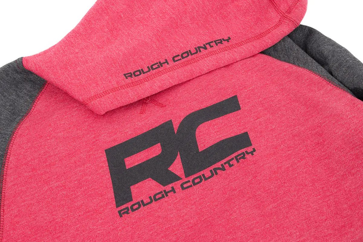 Rough Country Hoodie | Heater | Red/Gray | 2XL