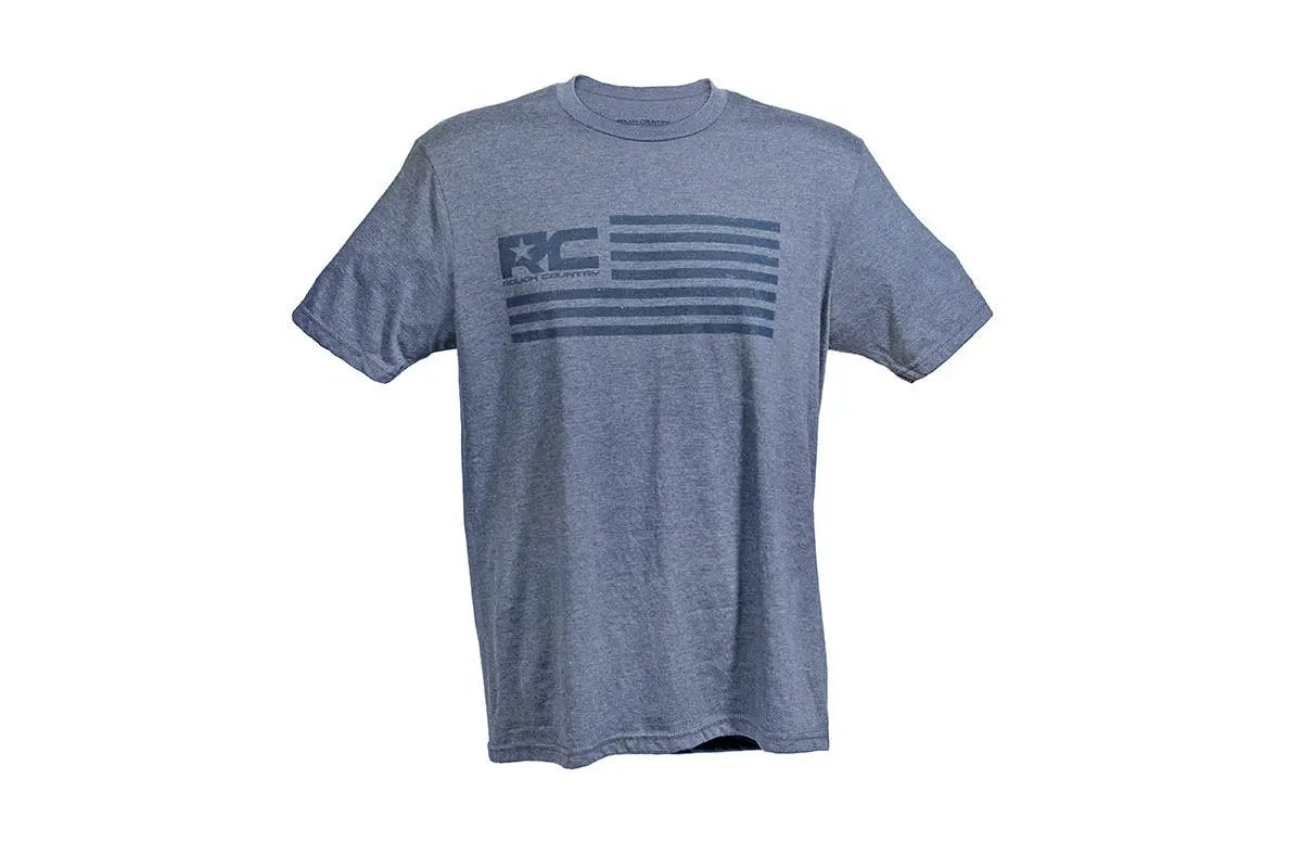 Rough Country T-Shirt | American Flag | Blue | 3XL by Rough Country