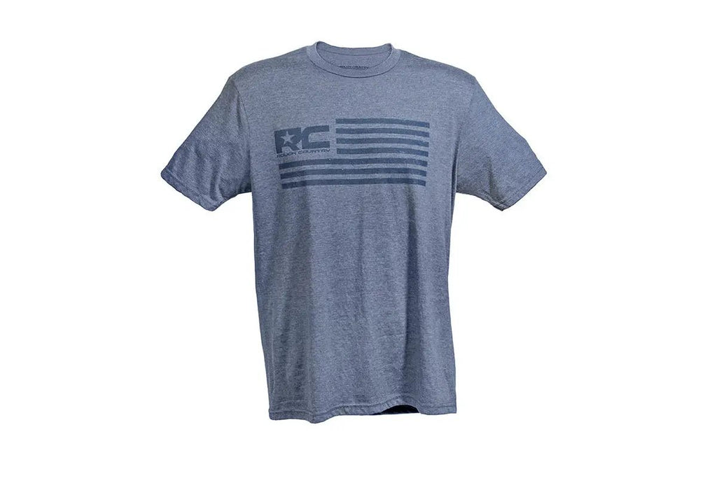 Rough Country T-Shirt | American Flag | Blue | 3XL by Rough Country
