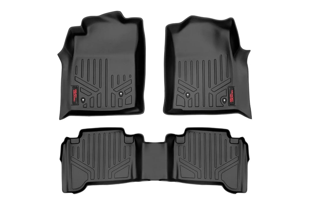 Floor Mats | Front and Rear | Double Cab | Toyota Tacoma 2WD/4WD (2005-2011) by Rough Country