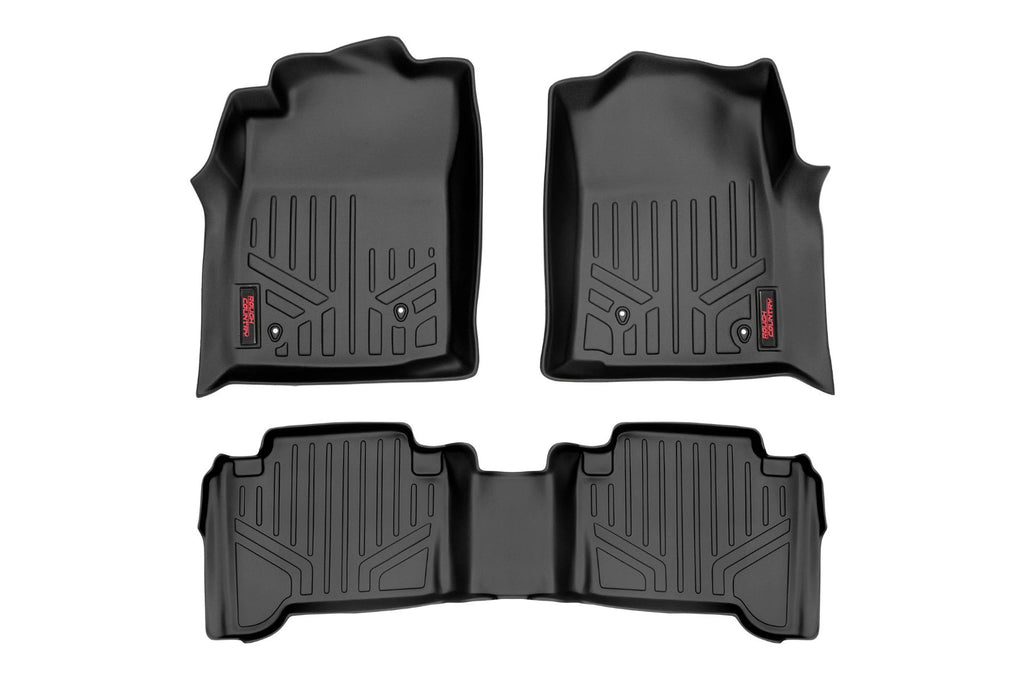 Floor Mats | Front and Rear | Double Cab | Toyota Tacoma 2WD/4WD (2005-2011) by Rough Country