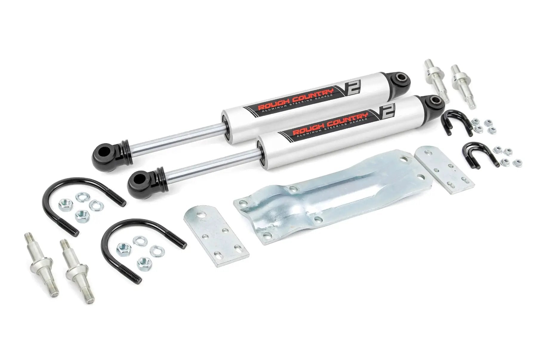 V2 Steering Stabilizer | Dual | Chevy/GMC C10/K10 Truck & SUV/K5 Blazer (69-91) by Rough Country