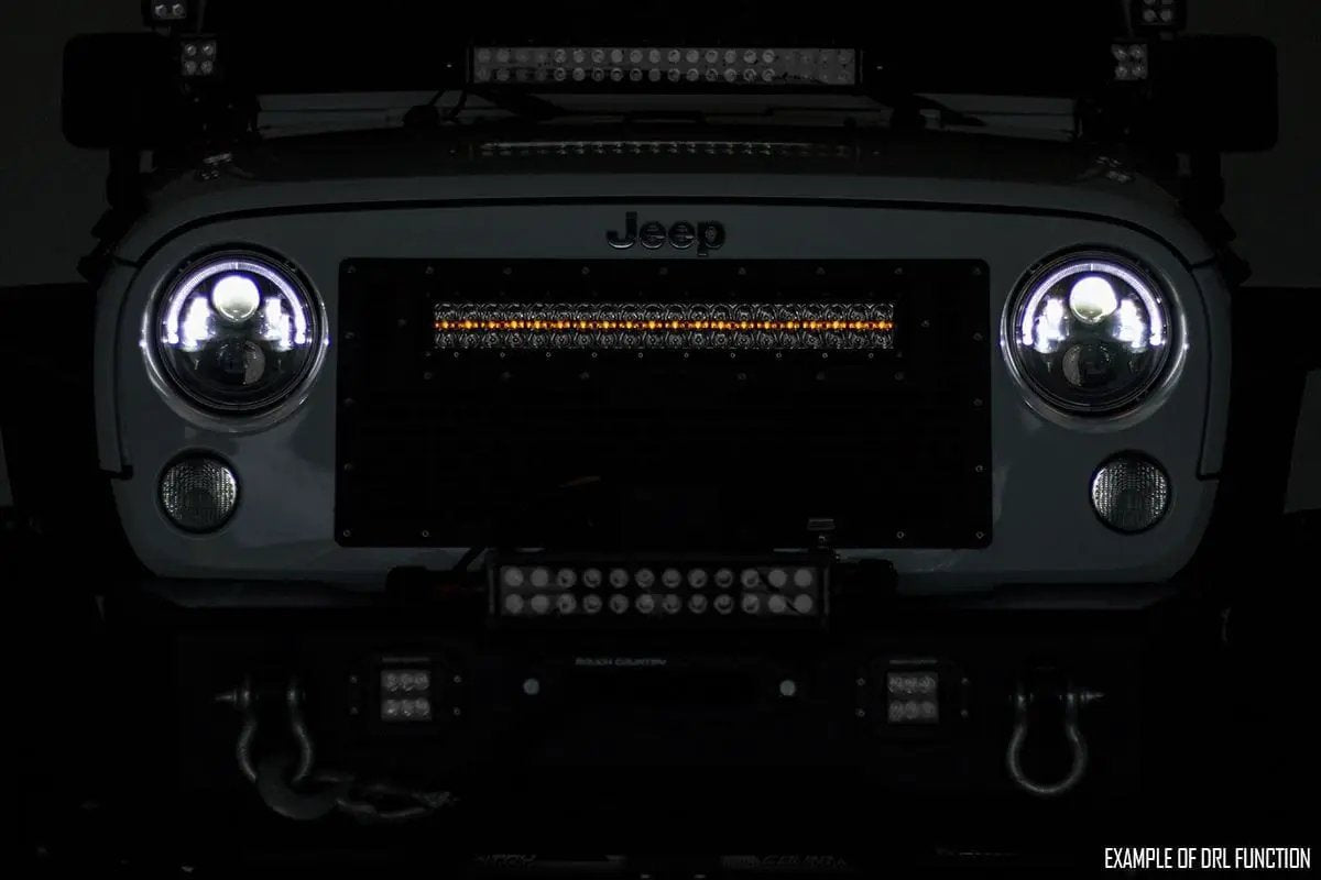 12 Inch Black Series LED Light Bar | Single Row | Amber DRL by Rough Country