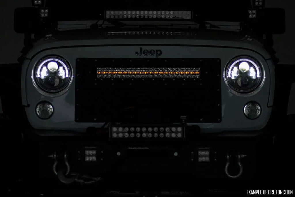 12 Inch Black Series LED Light Bar | Single Row | Amber DRL by Rough Country