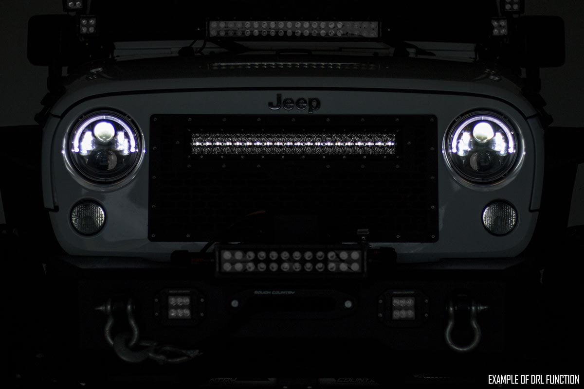 30 Inch Chrome Series LED Light Bar | Curved | Dual Row | Cool White DRL by Rough Country