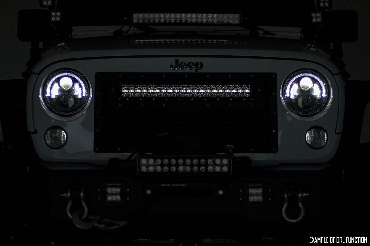 12 Inch Black Series LED Light Bar | Dual Row | White DRL by Rough Country