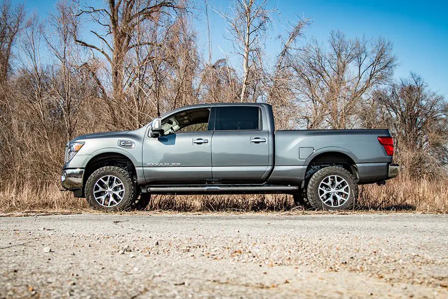 2 Inch Lift Kit | Red Spacers | Nissan Titan XD 2WD/4WD (2016-2024) by Rough Country
