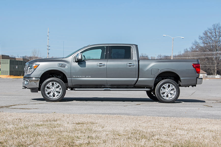 2 Inch Lift Kit | Red Spacers | Nissan Titan XD 2WD/4WD (2016-2024) by Rough Country