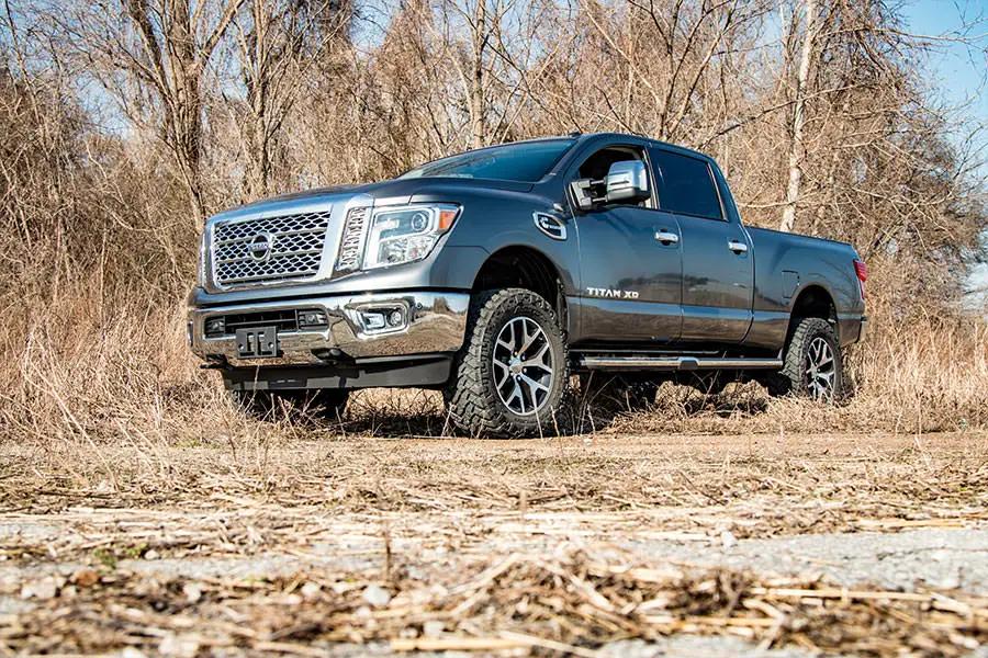 2 Inch Lift Kit | Red Spacers | Nissan Titan XD 2WD/4WD (2016-2024) by Rough Country