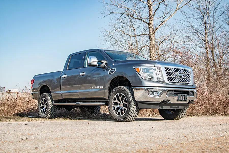 2 Inch Lift Kit | Red Spacers | Nissan Titan XD 2WD/4WD (2016-2024) by Rough Country
