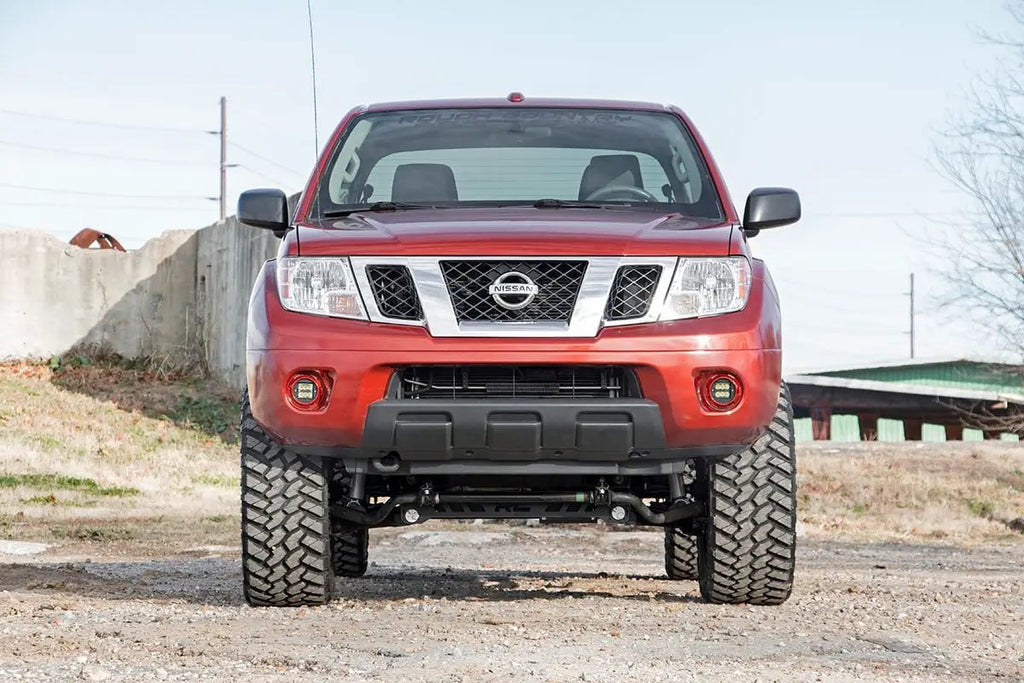 LED Light Kit | Fog Mount | 2" Black Pair | Spot | Nissan Frontier (05-20) by Rough Country