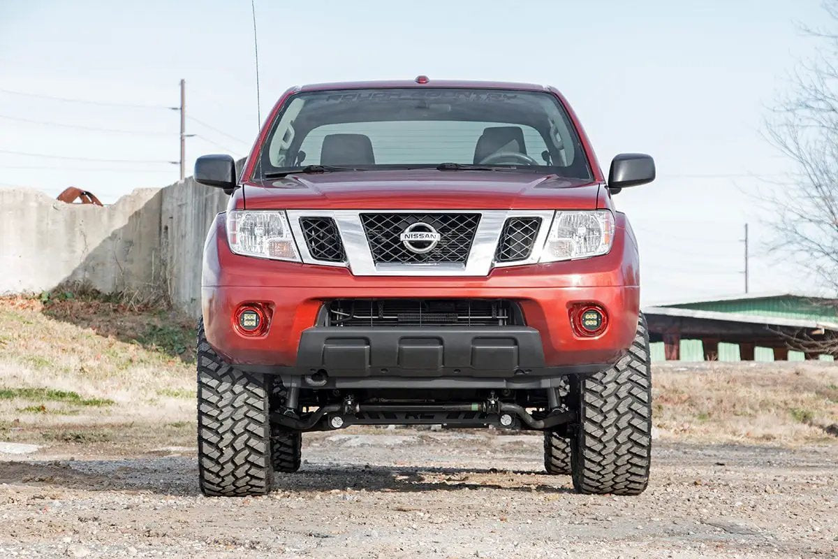 LED Light Kit | Fog Mount | 2" Black Pair | Spot | Nissan Frontier (05-20) by Rough Country