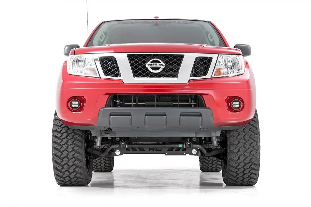 LED Light Kit | Fog Mount | 2" Black Pair | Spot | Nissan Frontier (05-20) by Rough Country