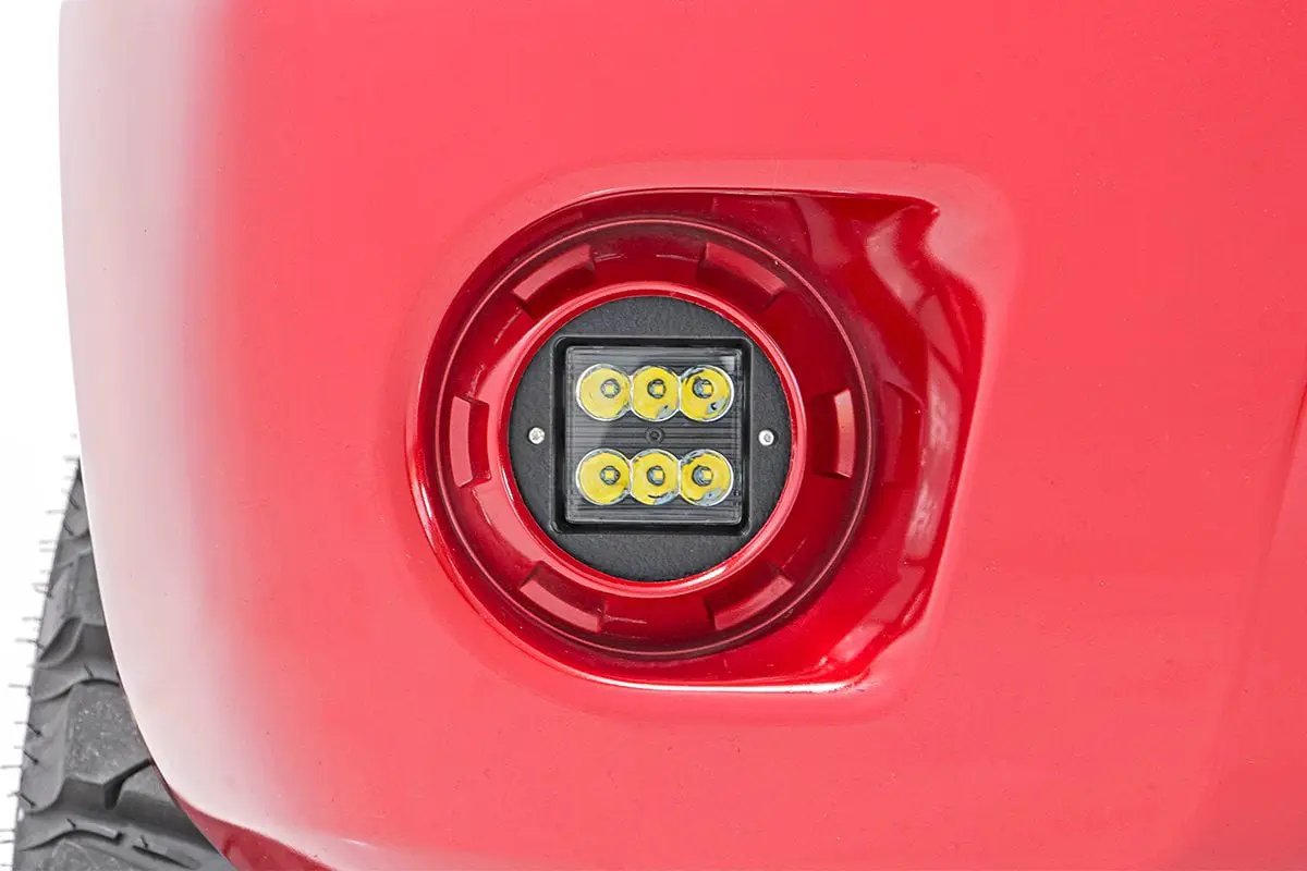 LED Light Kit | Fog Mount | 2" Black Pair | Spot | Nissan Frontier (05-20) by Rough Country