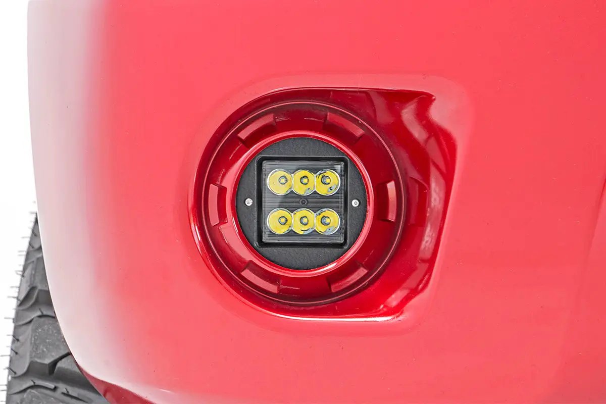 LED Light Kit | Fog Mount | 2" Black Pair | Spot | Nissan Frontier (05-20) by Rough Country
