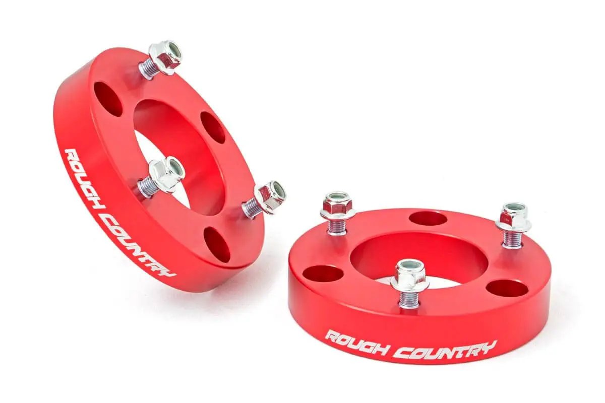 2 Inch Leveling Kit | Red Spacers | Nissan Titan 2WD/4WD (2004-2024) by Rough Country