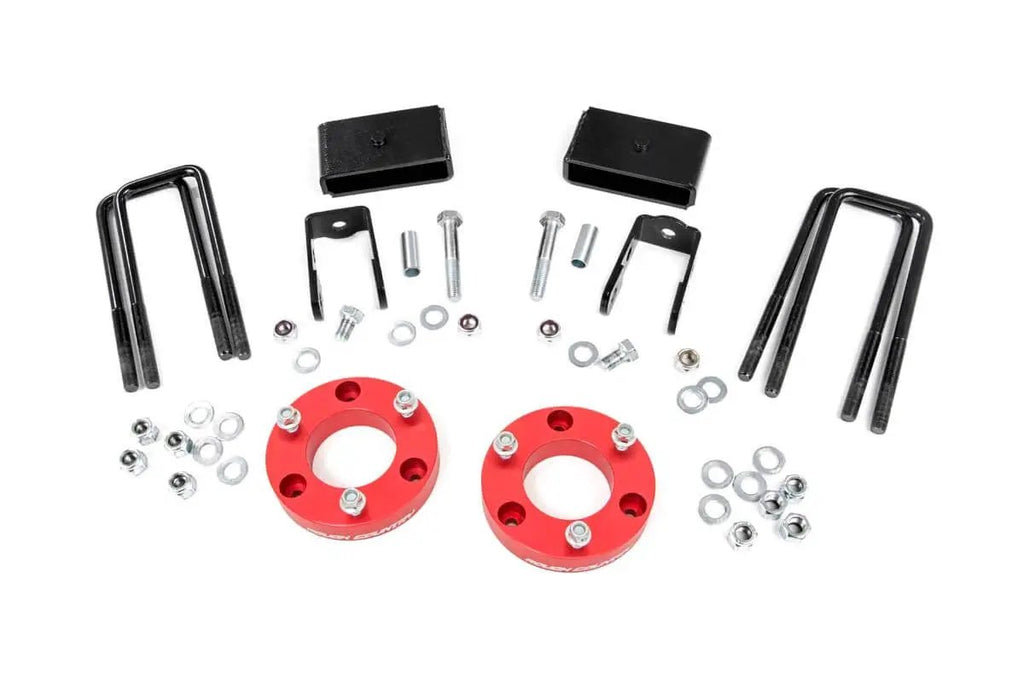 2 Inch Lift Kit | Red Spacers | Nissan Titan XD 2WD/4WD (2016-2024) by Rough Country