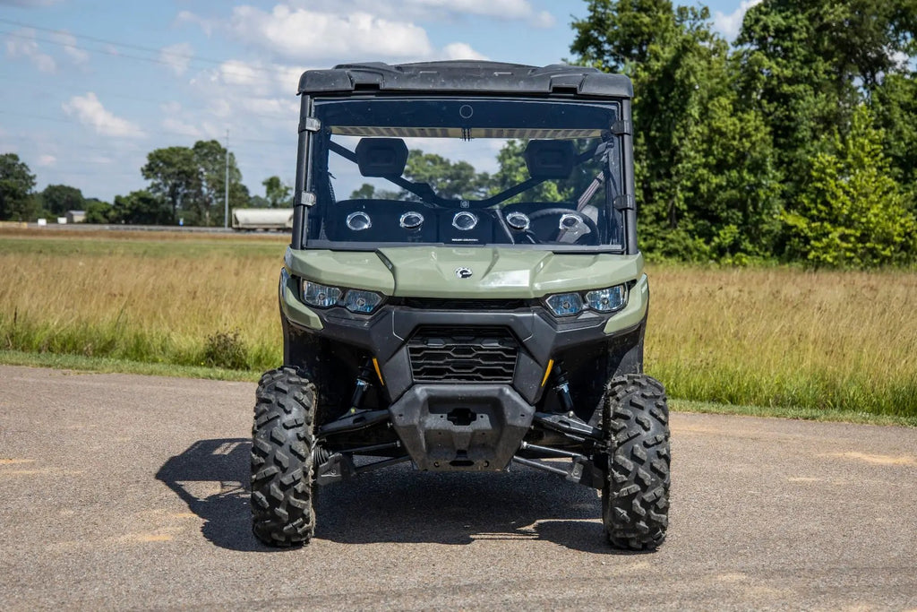 Vented Full Windshield | Scratch Resistant | Can-Am Defender HD 5/HD 8/HD 9/HD 10 by Rough Country