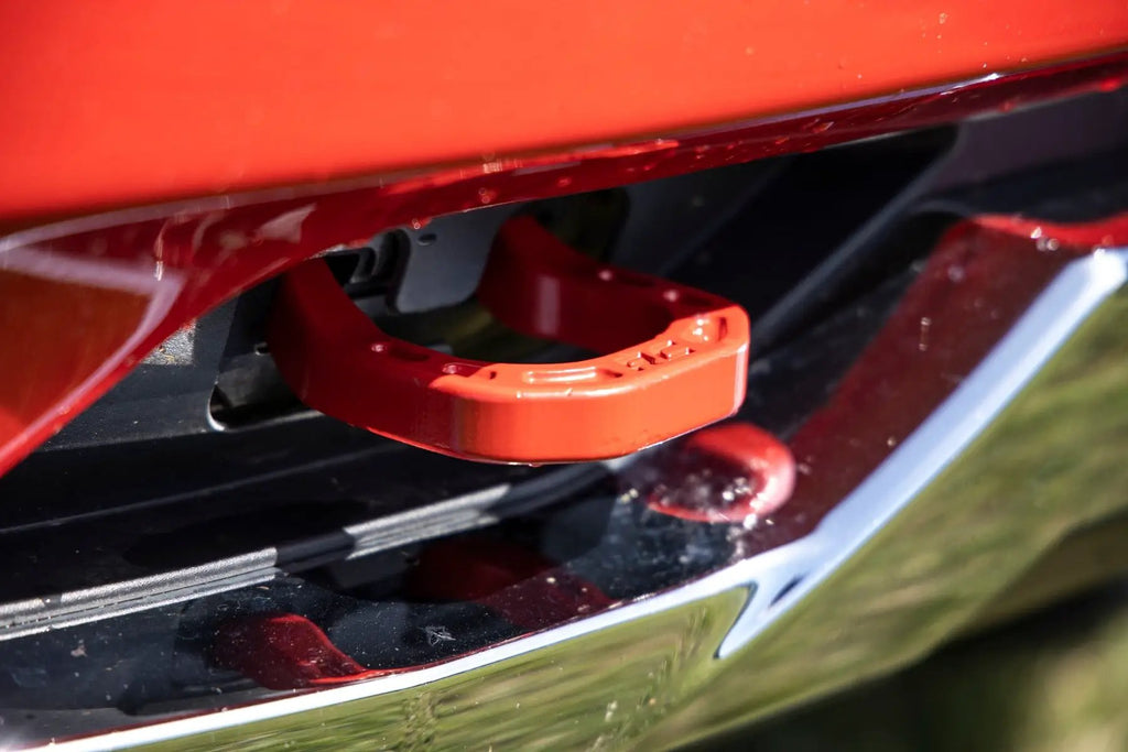 Tow Hooks | Forged | Red | Chevy Silverado 1500 2WD/4WD (2014-2018 & Classic) by Rough Country
