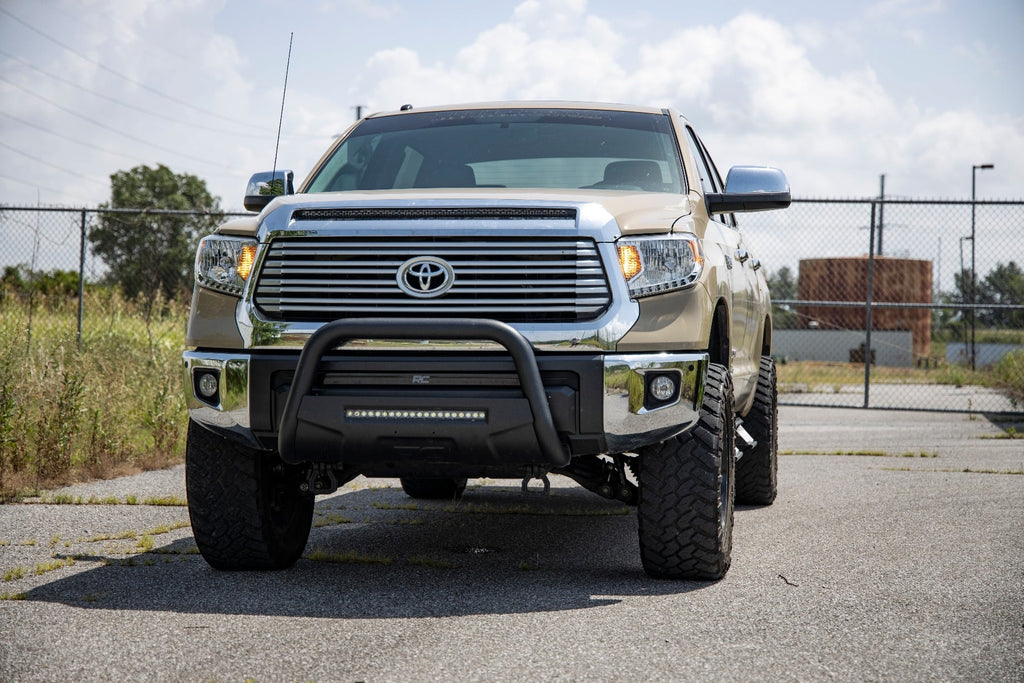 LED Light Kit | Hood Bulge | 40" White/Amber Strip | Toyota Tundra (14-21) by Rough Country
