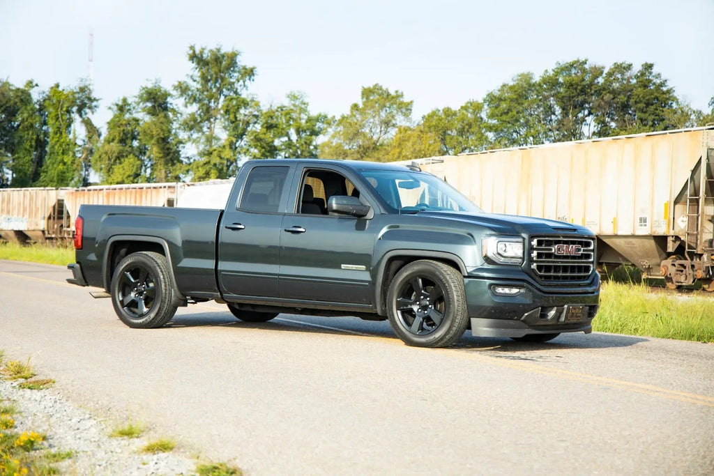 2 Inch Lowering Kit | 4 Inch Rear Lowering | Alum/Stamped Knuckle | Chevy/GMC 1500 (14-18) by Rough Country