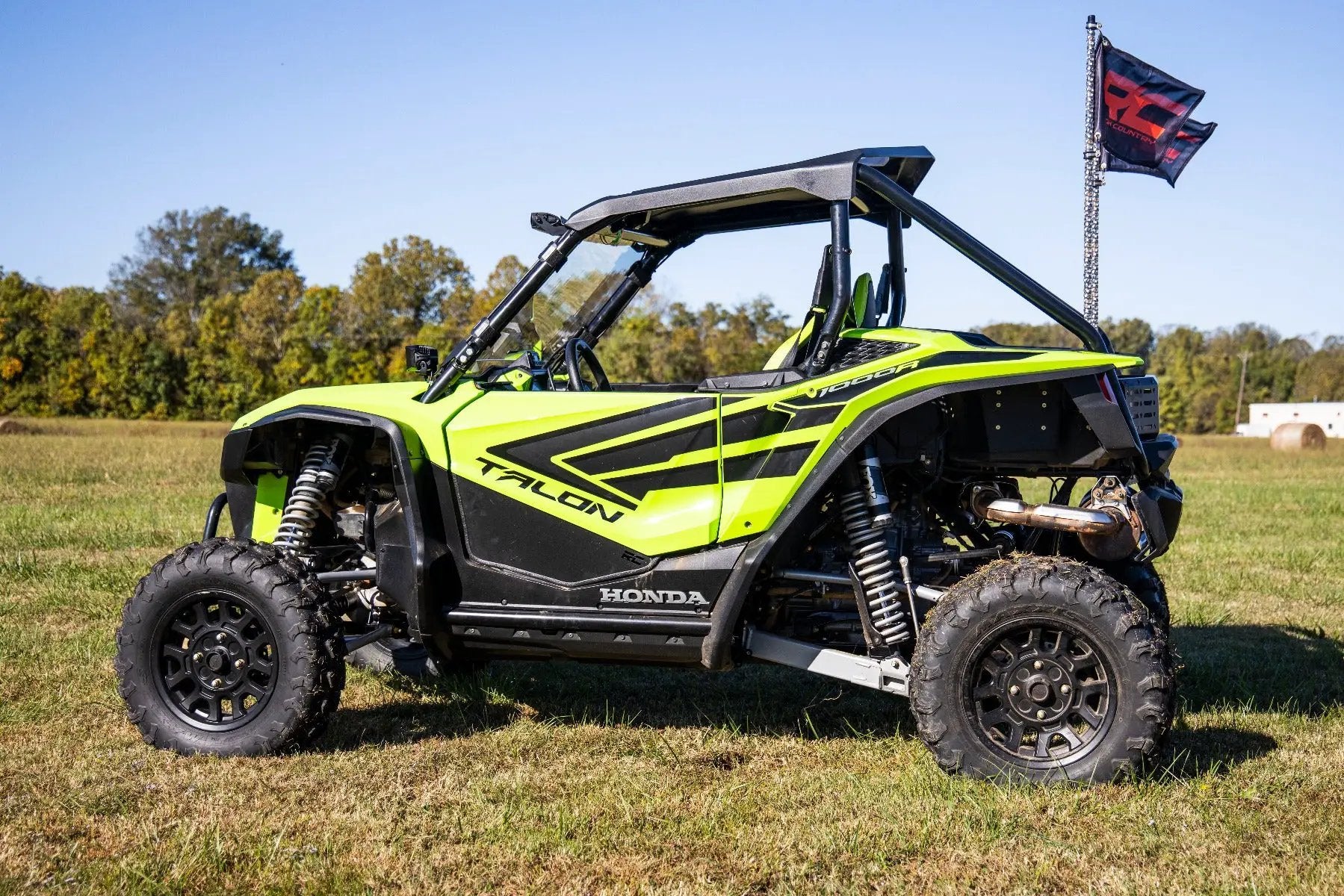 Whip Mount | Bed | 4' Multl-Color LED Whip Pair | Honda Talon 1000 by Rough Country