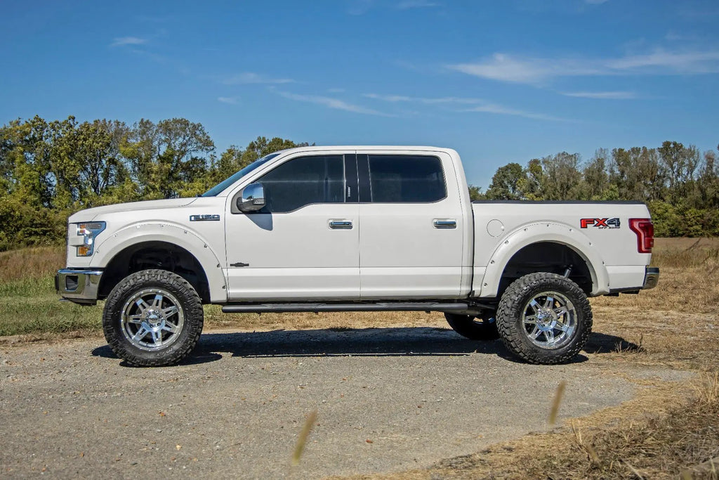 Oval Nerf Step | Crew Cab | Black | Ford F-150/Lightning/F-250/F-350/Raptor (15-26)
