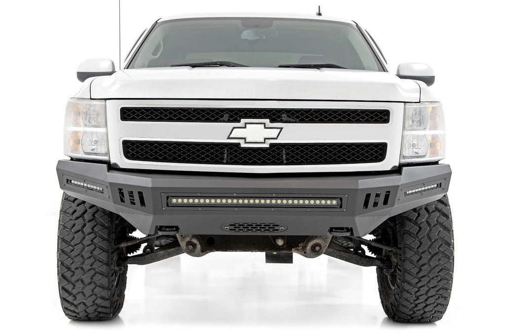 Front High Clearance Bumper | BLK LEDs | Chevy Silverado 1500 2WD/4WD (07-13) by Rough Country