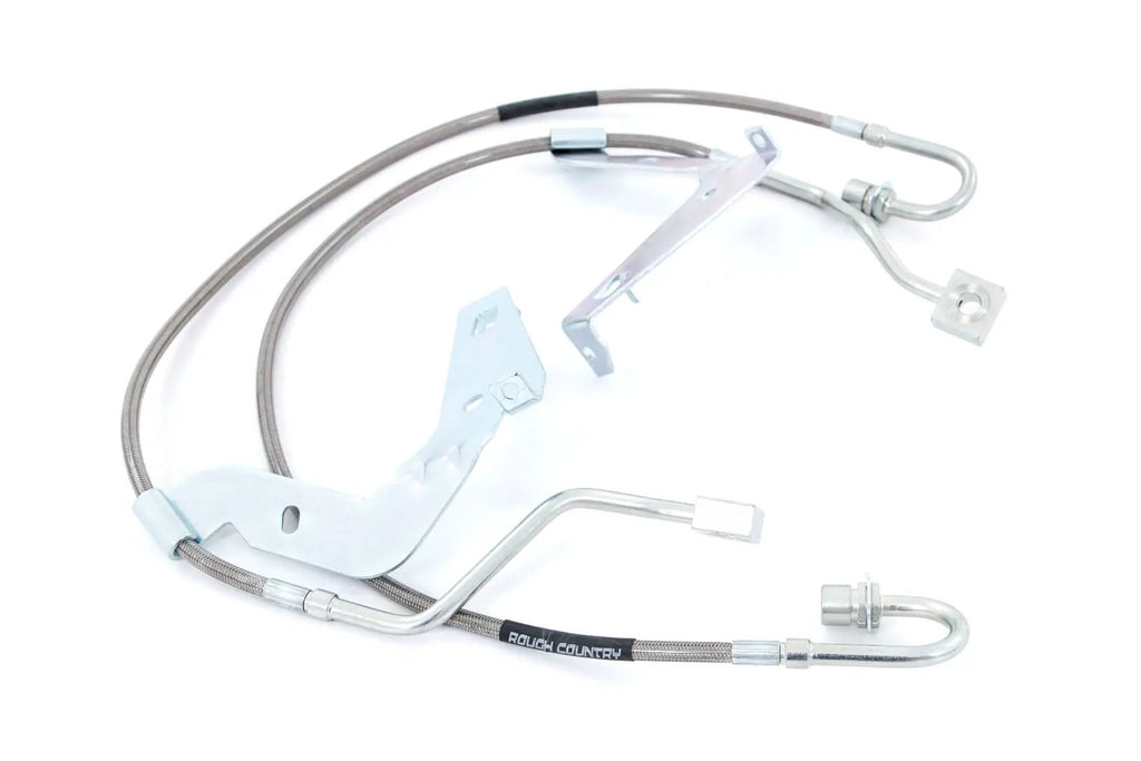 Brake Lines | Stainless | Front | Ford F-250/F-350 Super Duty 4WD (2017-2026) by Rough Country