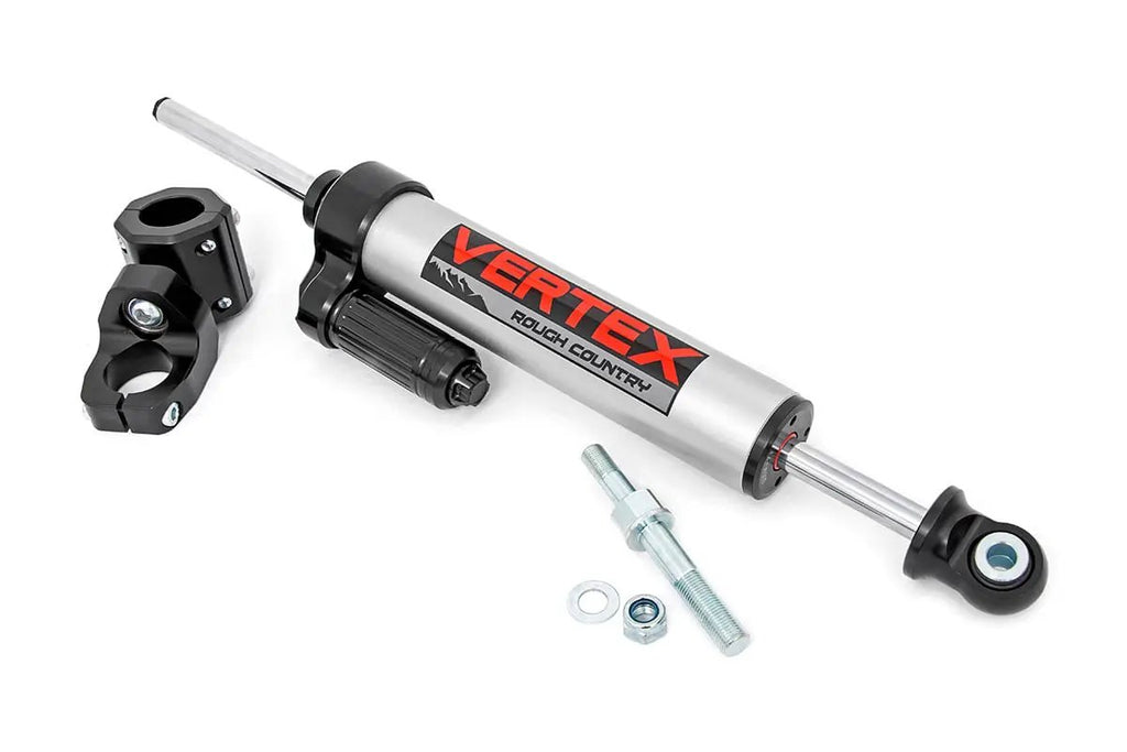 Vertex Steering Stabilizer | Pass-Through | Jeep Wrangler JK/Wrangler Unlimited (07-18) by Rough Country