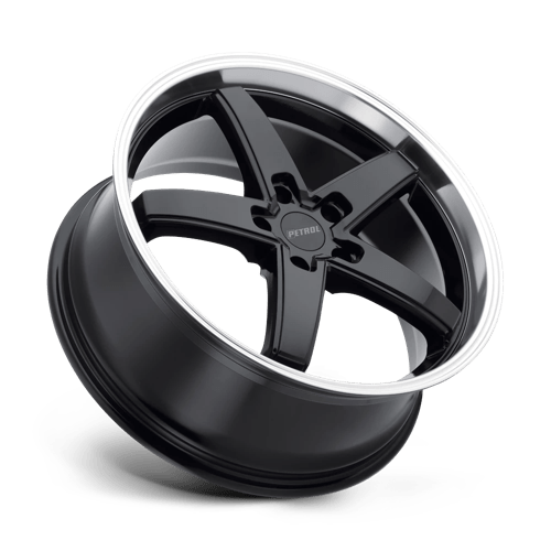 PE P1B 18X8 5X4.5 76 G-BLK MACH +40 by Petrol Wheels