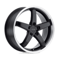 PE P1B 18X8 5X4.5 76 G-BLK MACH +40 by Petrol Wheels