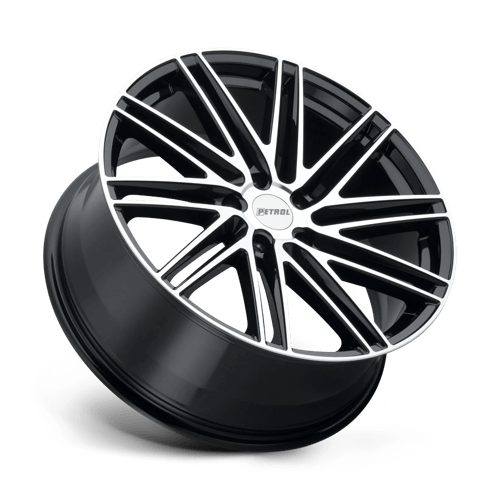PE P1C 17X8 5X120 76 G-BLK MACH +35 by Petrol Wheels
