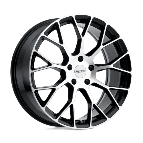 P2B 15X7 4X100 72.1 +40 G-BLK-MACH by Petrol Wheels