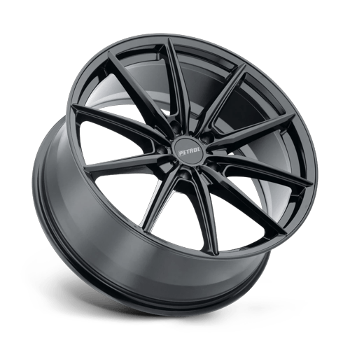 P4B 19X8 5X4.25 72.1 +40 G-BLK by Petrol Wheels