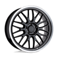 PE P4C 17X8 5X4.5 76 G-BLK MACH +40 by Petrol Wheels