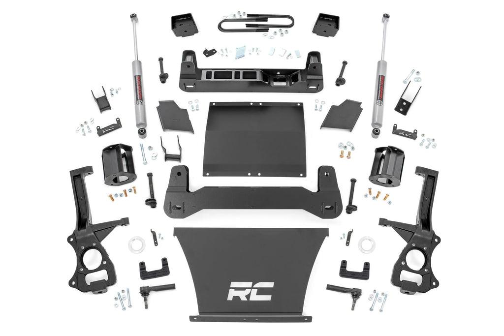 6 Inch Lift Kit | Mono Leaf Rear | Chevy Silverado 1500 4WD (2022-2024) by Rough Country
