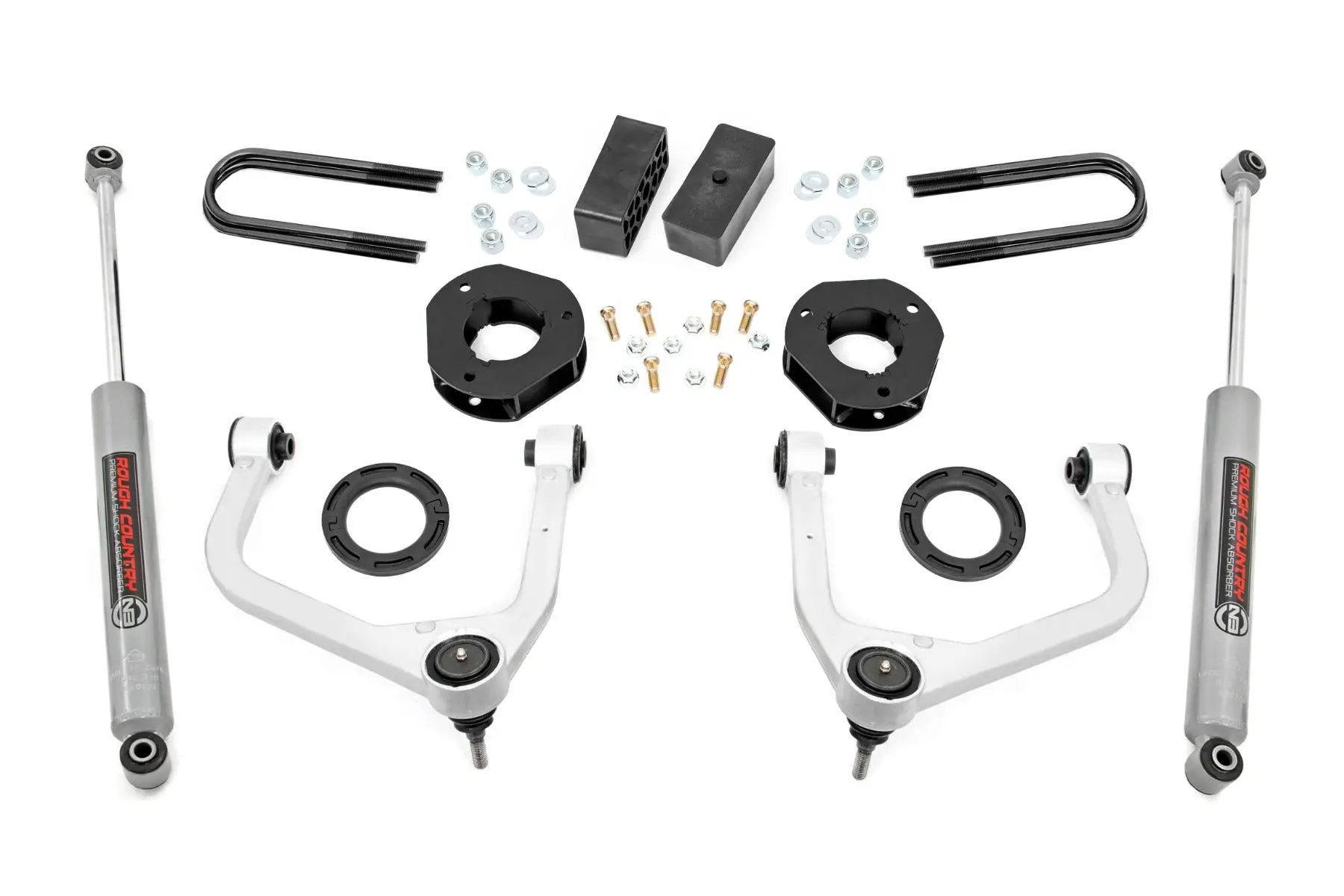 3.5 Inch Lift Kit | Mono Leaf Rear | GMC Sierra 1500 2WD/4WD (2019-2024) by Rough Country