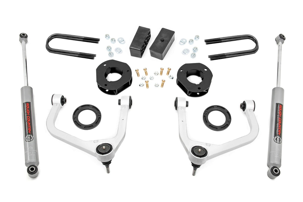 3.5 Inch Lift Kit | Mono Leaf Rear | GMC Sierra 1500 2WD/4WD (2019-2024) by Rough Country