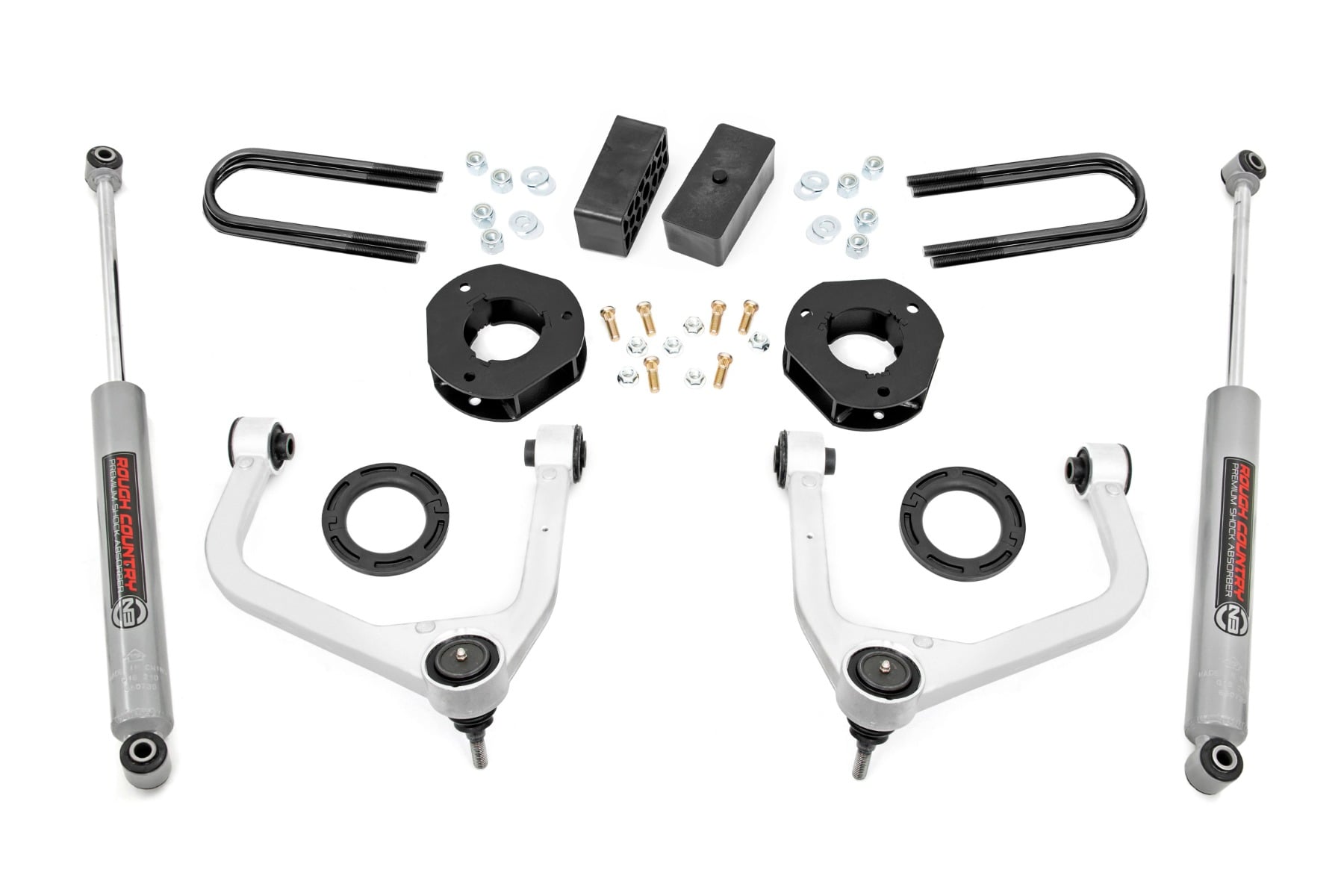 3.5 Inch Lift Kit | Mono Leaf Rear | GMC Sierra 1500 2WD/4WD (2019-2024) by Rough Country