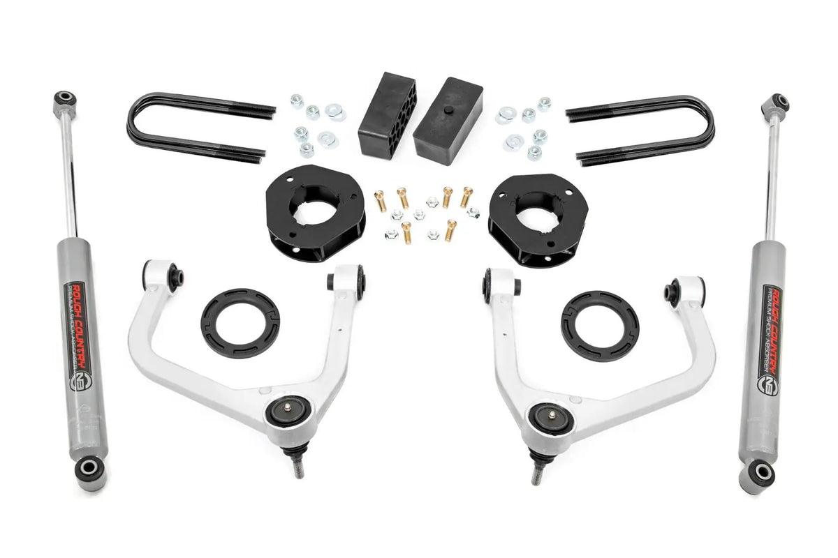 3.5 Inch Lift Kit | Mono Leaf Rear | GMC Sierra 1500 2WD/4WD (2019-2024) by Rough Country