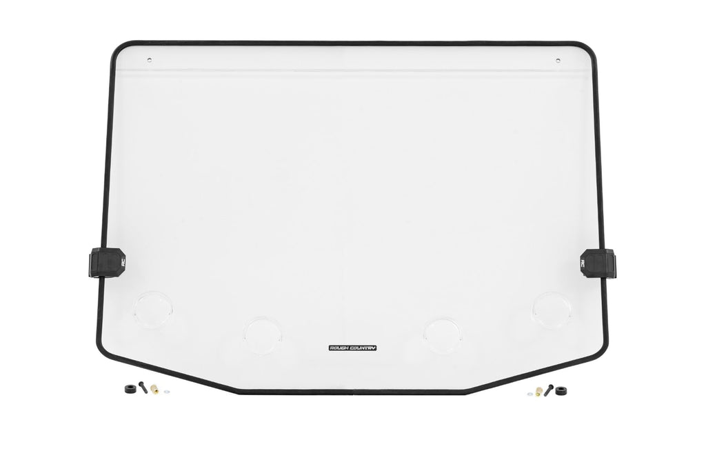 Vented Full Windshield | Scratch Resistant | Polaris RZR XP 4 1000 by Rough Country