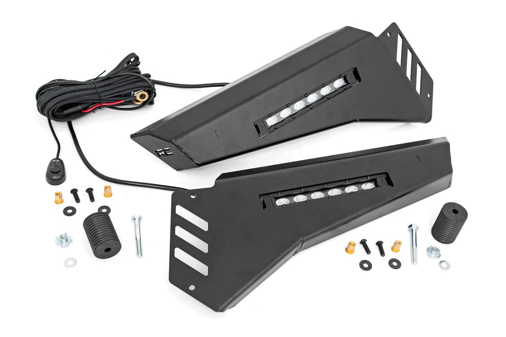 Bumper Wings | 6" Black Slimline LED Pair | Polaris Ranger 1000/Ranger XP 900/1000 by Rough Country