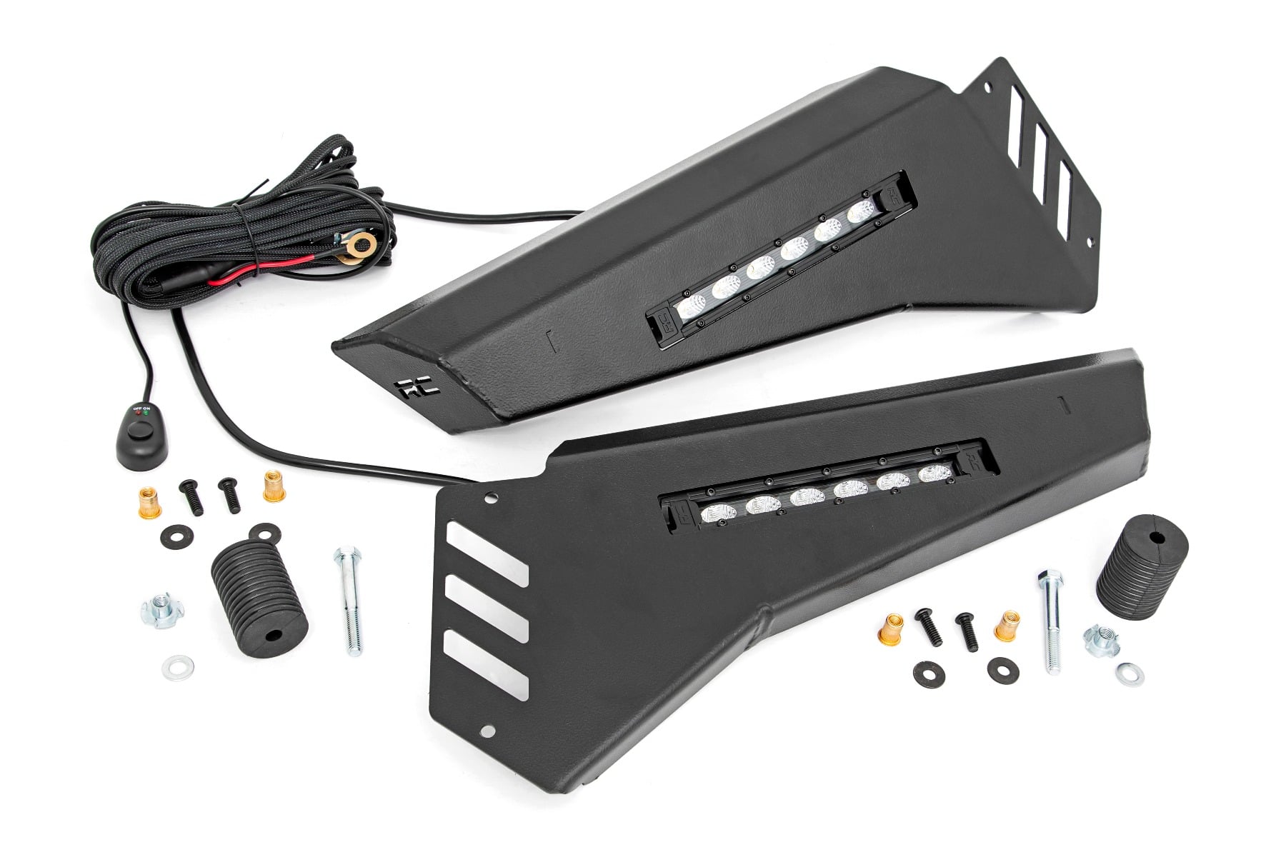 Bumper Wings | 6" Black Slimline LED Pair | Polaris Ranger 1000/Ranger XP 900/1000 by Rough Country