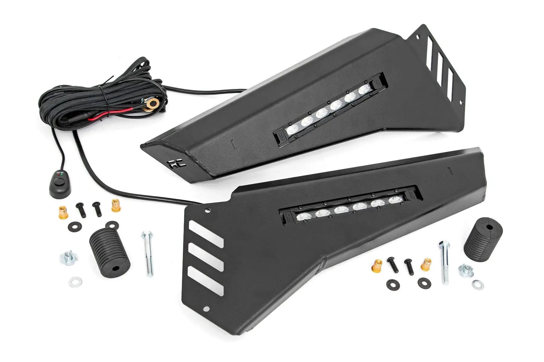 Bumper Wings | 6" Black Slimline LED Pair | Polaris Ranger 1000/Ranger XP 900/1000 by Rough Country