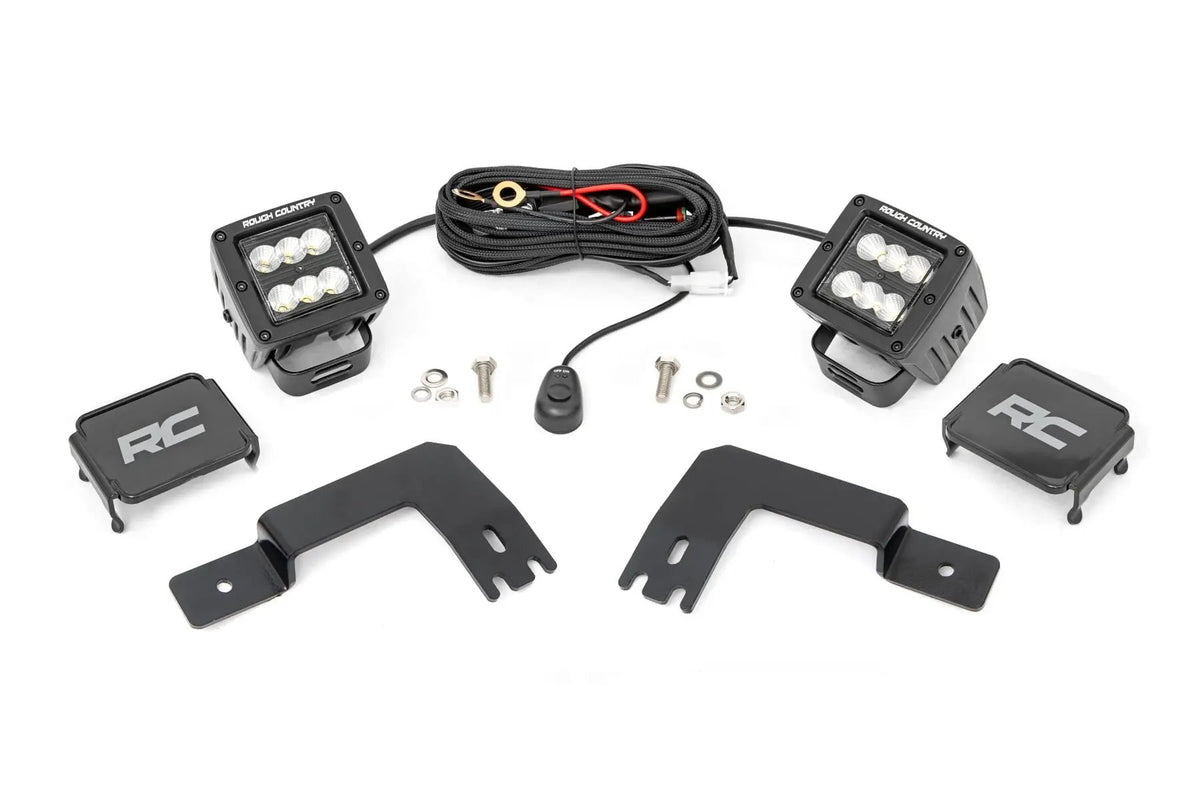 LED Light | Under Bed Mount | 2" Black Pair | Flood | Polaris XPEDITION ADV 5 