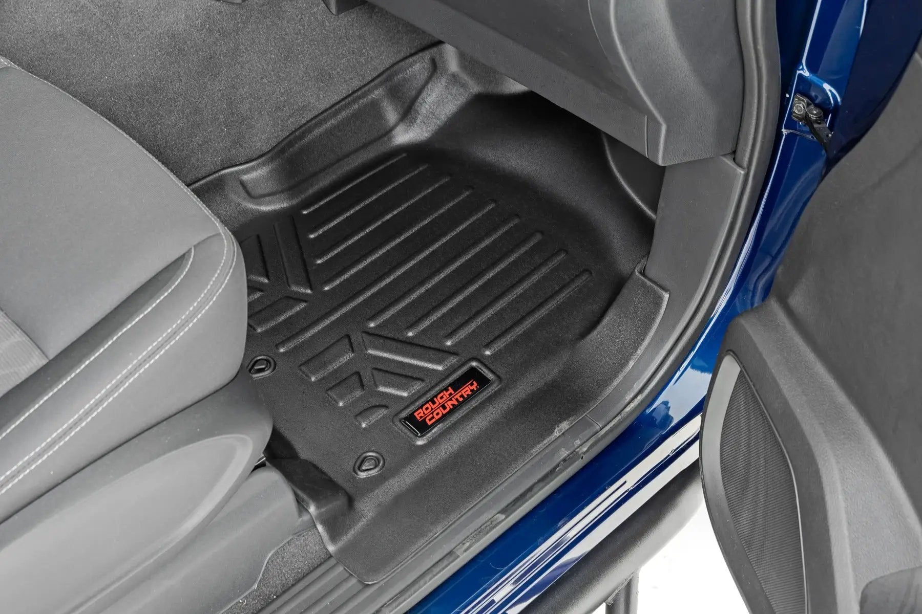 Floor Mats | FR & RR | Crew Cab | Nissan Titan (17-24)/Titan XD (16-24) by Rough Country