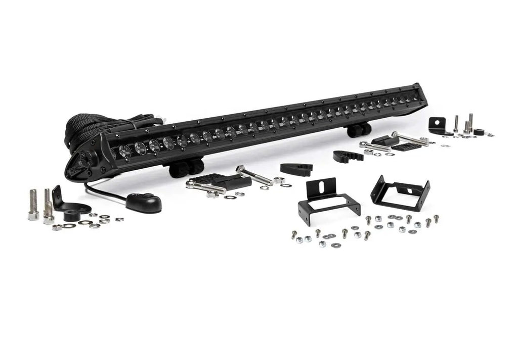 LED Light Kit | Grill Mount | 30" Black Single Row | Ford F-250/F-350 Super Duty (11-16) by Rough Country
